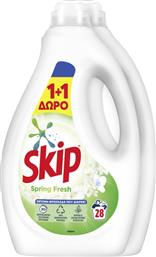 YΓΡΟ ΠΛΥΝΤΗΡΙΟΥ ΡΟΥΧΩΝ SPRING FRESH 28 ΜΕΖΟΥΡΕΣ 1+1 ΔΩΡΟ SKIP