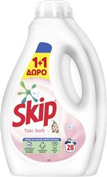 YΓΡΟ ΠΛΥΝΤΗΡΙΟΥ ΡΟΥΧΩΝ TALC SOFT 28 ΜΕΖ. 1+1 ΔΩΡΟ SKIP