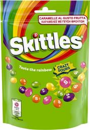 ΚΑΡΑΜΕΛΕΣ ΦΡΟΥΤΩΝ CRAZY SOURS 136G SKITTLES