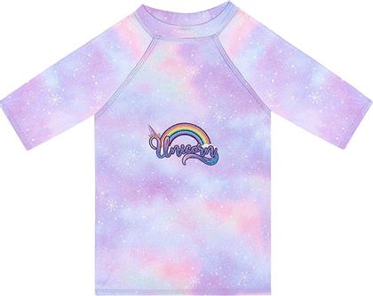 GLITTER UNICORN UV SHIRT ΚΩΔ 82181 ΠΑΙΔΙΚΗ ΜΠΛΟΥΖΑ ΜΕ ΑΝΤΗΛΙΑΚΗ ΠΡΟΣΤΑΣΙΑ, 1 ΤΕΜΑΧΙΟ - 2 TO 3 YEARS (92-98CM) SLIPSTOP