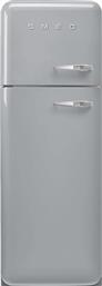 FAB30LSV5 294 LT SILVERFREE ΑΣΗΜΙ ΔΙΠΟΡΤΟ ΨΥΓΕΙΟ SMEG