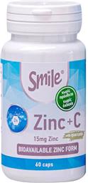 ZINC+C & QUERCETIN ΣΥΜΠΛΗΡΩΜΑ ΔΙΑΤΡΟΦΗΣ ΨΕΥΔΑΡΓΥΡΟΥ ΒΙΤΑΜΙΝΗΣ C & ΚΕΡΣΕΤΙΝΗΣ ΓΙΑ ΤΗ ΦΥΣΙΟΛΟΓΙΚΗ ΛΕΙΤΟΥΡΓΙΑ ΤΟΥ ΑΝΟΣΟΠΟΙΗΤΙΚΟΥ ΣΥΣΤΗΜΑΤΟΣ ΜΕ ΑΝΤΙΟΞΕΙΔΩΤΙΚΕΣ ΙΔΙΟΤΗΤΕΣ 60CAPS SMILE