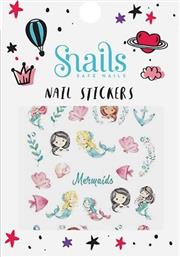 ΑΥΤΟΚΟΛΛΗΤΑ ΝΥΧΙΩΝ ΓΙΑ ΚΟΡΙΤΣΙΑ MERMAID - ΠΟΛΥΧΡΩΜΟ SNAILS
