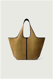 ΓΥΝΑΙΚΕΙΑ SUEDE ΤΣΑΝΤΑ TOTE ''DOUCE'' - SEM0365DOUCE ΜΑΥΡΟ-ΚΑΦΕ SOEUR