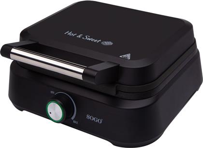 ΒΑΦΛΙΕΡΑ WAF-SS-7235 2 ΘΕΣΕΩΝ 1500 W ΜΑΥΡΟ SOGO