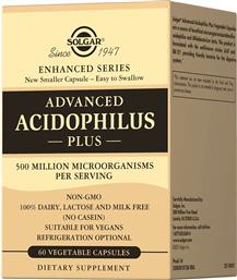 ADVANCED ACIDOPHILUS PLUS ΣΥΜΠΛΗΡΩΜΑ ΔΙΑΤΡΟΦΗΣ ΠΡΟΒΙΟΤΙΚΩΝ ΦΙΛΙΚΩΝ ΒΑΚΤΗΡΙΩΝ ΓΙΑ ΤΗΝ ΕΞΙΣΟΡΡΟΠΗΣΗ ΤΗΣ ΕΝΤΕΡΙΚΗΣ ΧΛΩΡΙΔΑΣ & ΤΗΝ ΚΑΛΗ ΛΕΙΤΟΥΡΓΙΑ ΤΟΥ ΓΑΣΤΡΕΝΤΕΡΙΚΟΥ 60VEG.CAPS SOLGAR