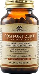 COMFORT ZONE DIGESTIVE COMPLEX ΣΥΜΠΛΗΡΩΜΑ ΔΙΑΤΡΟΦΗΣ ΕΝΖΥΜΩΝ & ΒΟΤΑΝΩΝ ΓΙΑ ΤΗΝ ΕΝΙΣΧΥΣΗ ΤΗΣ ΠΕΨΗΣ ΚΑΤΑ ΤΟΥ ΜΕΤΕΩΡΙΣΜΟΥ & ΦΟΥΣΚΩΜΑΤΟΣ 90VEG.CAPS SOLGAR