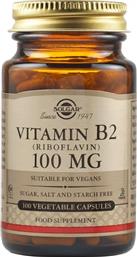 VITAMIN B2 (RIBOFLAVIN) 100MG ΣΥΜΠΛΗΡΩΜΑ ΔΙΑΤΡΟΦΗΣ ΒΙΤΑΜΙΝΗΣ Β2 (ΡΙΒΟΦΛΑΒΙΝΗΣ) ΓΙΑ ΤΗΝ ΚΑΛΗ ΛΕΙΤΟΥΡΓΙΑ ΤΟΥ ΝΕΥΡΙΚΟΥ ΣΥΣΤΗΜΑΤΟΣ & ΤΗ ΜΕΙΩΣΗ ΤΗΣ ΚΟΠΩΣΗΣ 100VEG.CAPS SOLGAR από το PHARM24