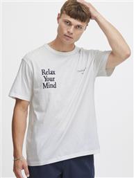 T-SHIRT 21107874 ΛΕΥΚΟ RELAXED FIT SOLID από το MODIVO