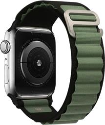 ΛΟΥΡΑΚΙ ALPINE LOOP BAND ΓΙΑ APPLE WATCH 38/40/41MM - ΜΑΥΡΟ / ΧΑΚΙ SONIQUE