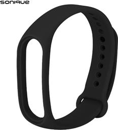 ΛΟΥΡΑΚΙ COLOR ΓΙΑ XIAOMI MI BAND 3/4 - ΜΑΥΡΟ SONIQUE