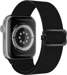 ΛΟΥΡΑΚΙ ELASTIC NYLON LOOP SPORT BAND ΓΙΑ APPLE WATCH 38/40/41MM - ΜΑΥΡΟ SONIQUE