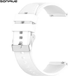 ΛΟΥΡΑΚΙ SMOOTH BAND ΓΙΑ HUAWEI SMARTWATCHES 22MM - ΛΕΥΚΟ SONIQUE