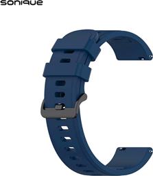 ΛΟΥΡΑΚΙ SOFT BAND ΓΙΑ AMAZFIT SMARTWATCHES 22MM - ΣΚΟΥΡΟ ΜΠΛΕ SONIQUE