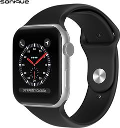 ΛΟΥΡΑΚΙ SOFT BAND ΓΙΑ APPLE WATCH 42/44/45/49MM - ΜΑΥΡΟ SONIQUE