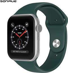 ΛΟΥΡΑΚΙ SOFT BAND ΓΙΑ APPLE WATCH 42/44/45/49MM - ΠΡΑΣΙΝΟ ΣΚΟΥΡΟ SONIQUE