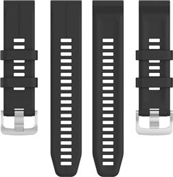 ΛΟΥΡΑΚΙ SOFT BAND ΓΙΑ GARMIN SMARTWATCHES 22MM - ΜΑΥΡΟ SONIQUE
