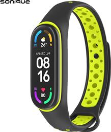 ΛΟΥΡΑΚΙ SPORT ΓΙΑ XIAOMI MI SMART BAND 5/MI SMART BAND 6 - ΜΑΥΡΟ SONIQUE