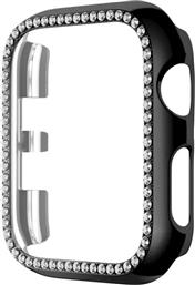 ΘΗΚΗ LUXURY DIAMOND PC ΓΙΑ APPLE WATCH 38MM - ΜΑΥΡΟ SONIQUE