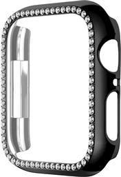 ΘΗΚΗ LUXURY DIAMOND PC ΓΙΑ APPLE WATCH 41MM - ΜΑΥΡΟ SONIQUE