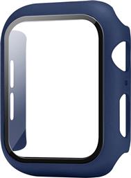 ΘΗΚΗ ΠΡΟΣΤΑΣΙΑ PC + TEMPERED GLASS ΓΙΑ APPLE WATCH 38MM- ΜΠΛΕ ΣΚΟΥΡΟ SONIQUE