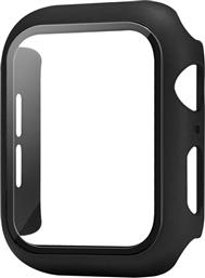 ΘΗΚΗ ΠΡΟΣΤΑΣΙΑ PC + TEMPERED GLASS ΓΙΑ APPLE WATCH 38MM - ΜΑΥΡΟ SONIQUE