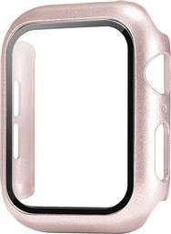 ΘΗΚΗ ΠΡΟΣΤΑΣΙΑ PC + TEMPERED GLASS ΓΙΑ APPLE WATCH 41MM - ΡΟΖ ΧΡΥΣΟ SONIQUE