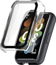 ΘΗΚΗ ΠΡΟΣΤΑΣΙΑ PC + TEMPERED GLASS ΓΙΑ HUAWEI BAND 6/7 - ΔΙΑΦΑΝΟ SONIQUE