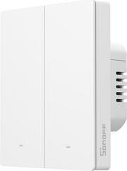 M5-2C-80W MATTER SMART WALL SWITCH 2 CHANNELS WHITE FOR FRAME SONOFF