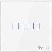 T2EU3C-RF RF 433MHZ 3 CHANNEL TOUCH SMART WALL SWITCH WHITE SONOFF