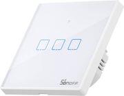 T2EU3C-TX 3 CHANNEL WI-FI + RF 433 TOUCH WALL SWITCH ULTRA WHITE SONOFF