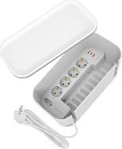 POWER BOX WHITE ΜΕ ΕΝΣΩΜΑΤΩΜΕΝΟ ΠΟΛΥΠΡΙΖΟ & ΘΥΡΕΣ USB SONORA