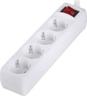 PSW401 POWER STRIP WITH 4 SOCKETS ON/OFF SWITCH 1.5M WHITE SONORA από το e-SHOP