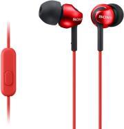 MDR-EX110AP IN-EAR HEADPHONES RED SONY από το e-SHOP