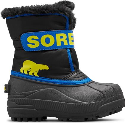 ΜΠΟΤΕΣ ΧΙΟΝΙΟΥ CHILDRENS SNOW COMMANDER BOOTNC5190-001 ΜΑΥΡΟ SOREL