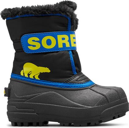 ΜΠΟΤΕΣ ΧΙΟΝΙΟΥ CHILDRENS SNOW COMMANDER BOOTNC5190-001 ΜΑΥΡΟ SOREL