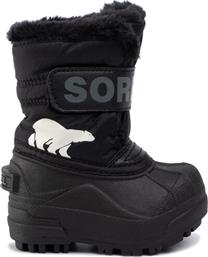 ΜΠΟΤΕΣ ΧΙΟΝΙΟΥ TODDLER SNOW COMMANDER NV1960 ΜΑΥΡΟ SOREL