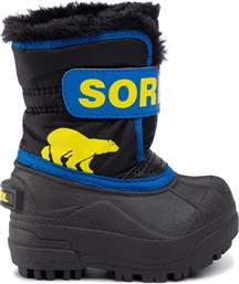 ΜΠΟΤΕΣ ΧΙΟΝΙΟΥ TODDLER SNOW COMMANDER NV1960 ΜΑΥΡΟ SOREL