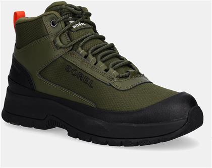ΠΑΠΟΥΤΣΙΑ OUTING NW SNEAKER MID WP ΧΡΩΜΑ: ΠΡΑΣΙΝΟ, 2138721355 SOREL
