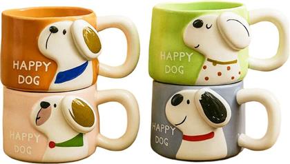ΚΟΥΠΑ HAPPY DOG ΚΕΡΑΜΙΚΗ ΜΕ ΚΑΠΑΚΙ ΤΥΧΑΙΑ ΕΠΙΛΟΓΗ ΧΡΩΜΑΤΟΣ (400ML) SPACECOW