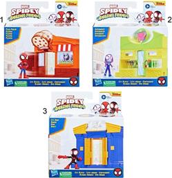 SPIDEY HIS AMAZING FRIENDS CITY BLOCKS ΣΕ ΔΙΑΦΟΡΑ ΣΧΕΔΙΑ, F6688 ΔΙΑΘΕΣΙΜΟ ΣΧΕΔΙΟ PIZZA PARLOR MARVEL
