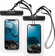 A601 WATERPROOF PHONE CASE UP TO 6.8'' 2 PACK CLEAR SPIGEN
