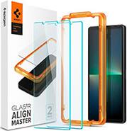 GLASS ALIGNMASTER 2 PACK FOR SONY XPERIA 5V SPIGEN από το e-SHOP
