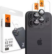 GLASS TR EZ FIT OPTIK PRO 2 PACK BLACK FOR IPHONE 16 PLUS SPIGEN