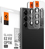 GLASS TR EZ FIT OPTIK PRO BLACK 2 PACK FOR SAMSUNG GALAXY S22 ULTRA SPIGEN