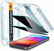 GLASS TR EZ FIT (PRIVACY) 2 PACK TRANSPARENCY FOR IPHONE 15 PRO MAX SPIGEN