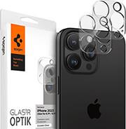 GLASS TR OPTIK 2 PACK CRYSTAL CLEAR FOR IPHONE 15 PRO/15 PRO MAX/IPHONE 14 PRO/14 PRO MAX SPIGEN