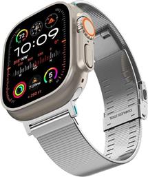 ΛΟΥΡΑΚΙ APPLE WATCH ULTRA2/ULTRA1/SE/10/9/8/7/6/5/4 (49/46/45/44MM) - SLEEK LINK ΑΠΟ ΑΝΟΞΕΙΔΩΤΟ ΑΤΣΑΛΙ - SILVER (AMP07224) SPIGEN