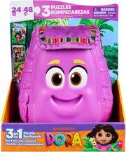 BOARD GAMES: DORA - 3IN1 PUZZLE BACKPACK SPIN MASTER