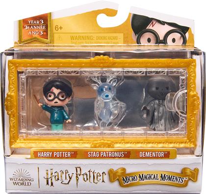 HARRY POTTER: MICRO MAGICAL MOMENTS - HARRY POTTER/STAG PATRONUS/DEMENTOR FIGURES SET 6069437 SPIN MASTER